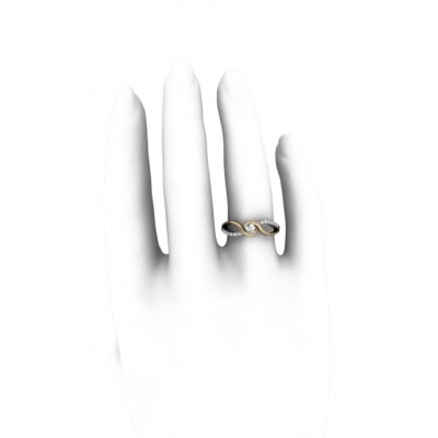 Stylish diamond engagement ring